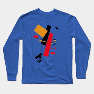 Geometric Abstract Malevic #13 Long Sleeve T-Shirt